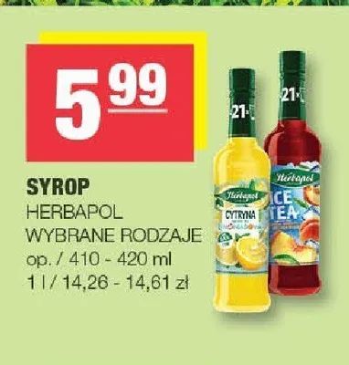 Syrop Herbapol Herbatka promocja w SPAR