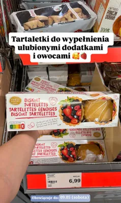 Tartaletki biszkoptowe Finest Bakery promocja w Aldi