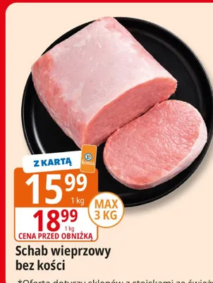 Schab wieprzowy bez kości promocja w Leclerc