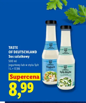 Sos sałatkowy jogurtowy Taste of Deutschland promocja w Lidl