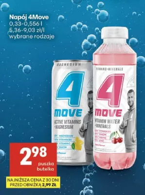 Woda witaminowa 4Move Vitamin Water Minerals promocja w Delikatesy Centrum