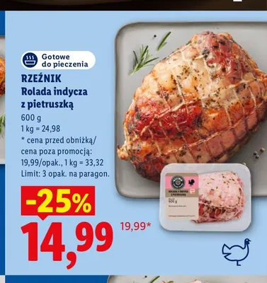 Rolada indycza z pietruszką Rzeźnik promocja w Lidl