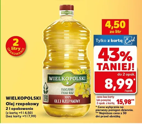 Olej rzepakowy promocja w Kaufland