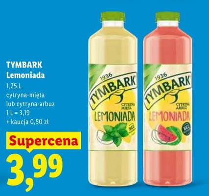 Lemoniada TYMBARK promocja w Lidl