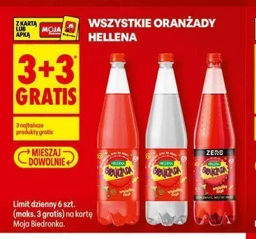 Oranżady Hellena promocja w Biedronka