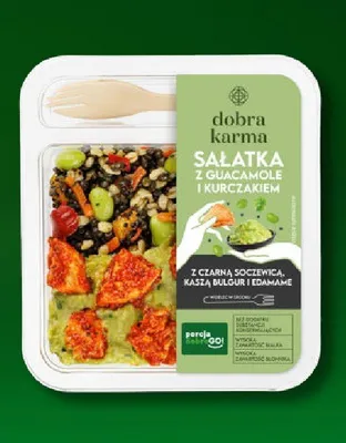 Sałatka z guacamole i kurczakiem promocja w Żabka