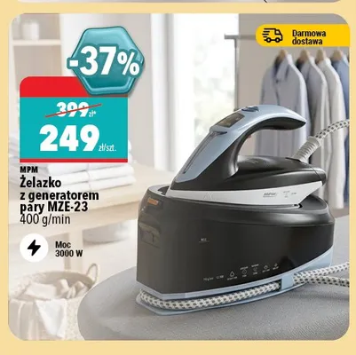 Żelazko z generatorem pary MPM MZE-23 promocja w Biedronka Home