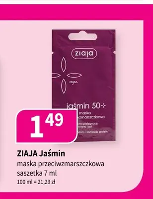 Maska przeciwzmarszczkowa Ziaja Jaśmin 50+ promocja w Drogerie Polskie