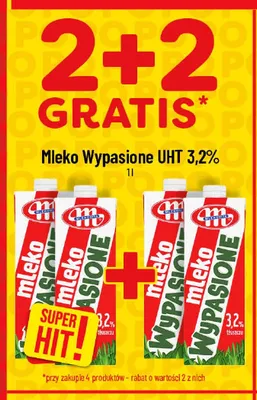 Mleko UHT Wypasione 3,2% promocja w POLOmarket