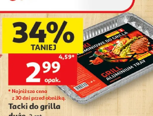 Tacki do grilla duże Actuel promocja w Auchan