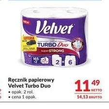 Ręcznik papierowy Velvet Turbo Duo 2-pak promocja w Makro