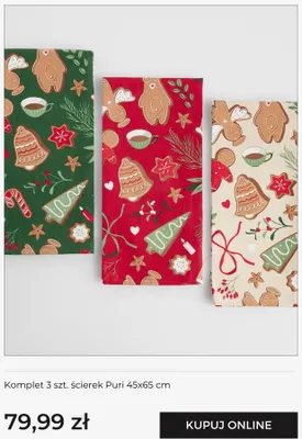 Komplet 3 szt. ścierek Puri 45x65 cm Home & You promocja w home&you