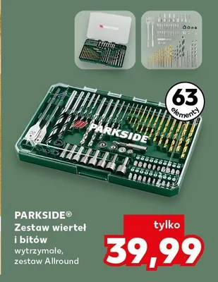 Zestaw wierteł i bitów  promocja w Kaufland