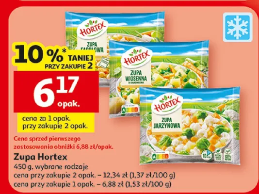 Zupa Hortex wybrane rodzaje promocja w Auchan
