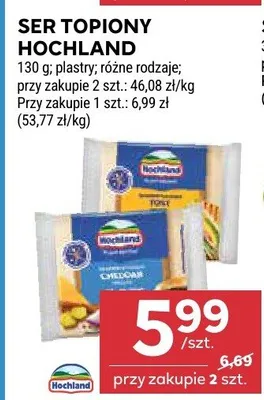 Ser topiony hochland promocja w Stokrotka