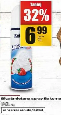 Bita śmietana spray promocja w Supeco