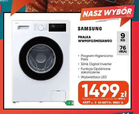 Pralka WW90FG3M05AWEO Samsung promocja w Max Elektro