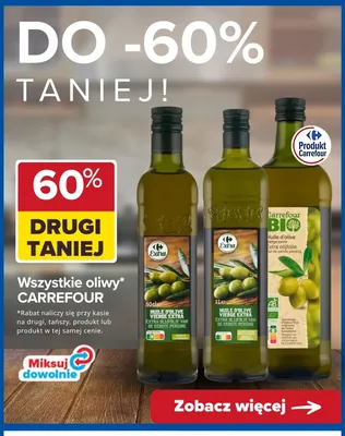 Oliwa z oliwek Extra Carrefour promocja w Carrefour