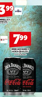 Drink Jack Daniel's & Coca-Cola 5% promocja w TOPAZ