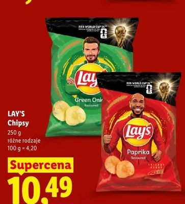 Chipsy zielona cebulka Lay's promocja w Lidl