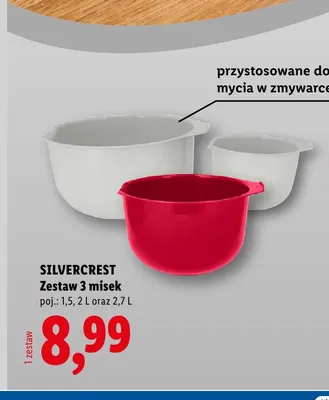 Zestaw 3 misek Silvercrest promocja w Lidl
