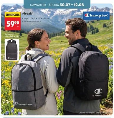 Plecak Champion promocja w Biedronka