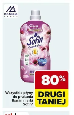 Płyny do płukania tkanin Sofin promocja w Carrefour Market