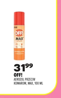 Aerozol przeciw komarom Off! Max promocja w Drogerie Natura