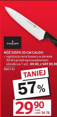 Nóż szefa 20 cm Caldo promocja w Selgros