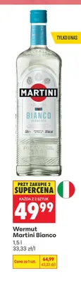 Wermut Martini Bianco promocja w Biedronka