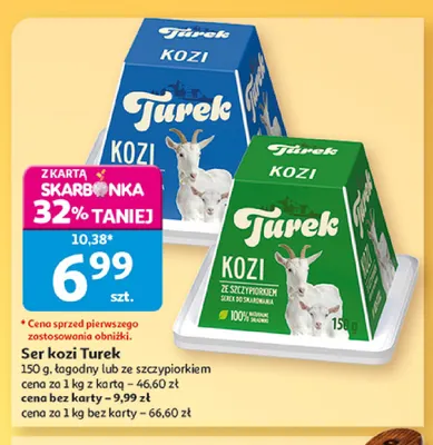 Ser kozi Turek łagodny promocja w Auchan