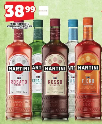 Wino Martini wytrawny/słodki/ekstra dry promocja w TOPAZ