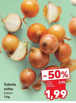 Cebula żółta luzem promocja w Kaufland