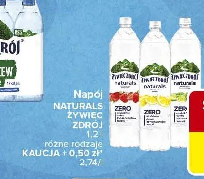Napój Naturals Żywiec Zdrój Zero promocja w Carrefour