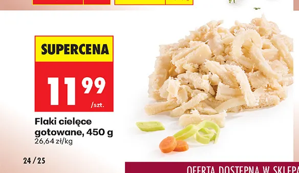 Flaki cielęce gotowane promocja w Biedronka