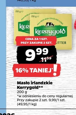 Masło irlandzkie Kerrygold promocja w Netto
