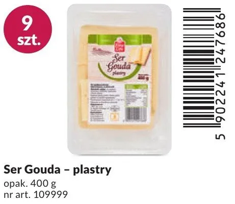 Ser Gouda - plastry promocja w Makro