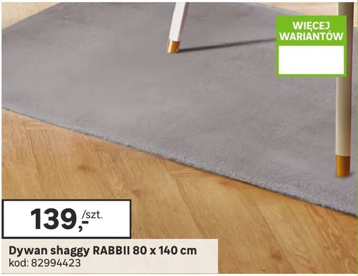 Dywan shaggy RABBII 80 x 140 cm promocja w Leroy Merlin