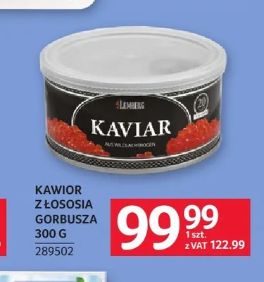 Kawior z łososia gorbusza Lemberg promocja w Selgros