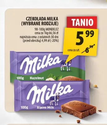 Czekolada Milka Alpine Milk promocja w Arhelan