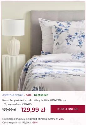 Komplet pościeli z mikrofibry Lottila promocja w home&you