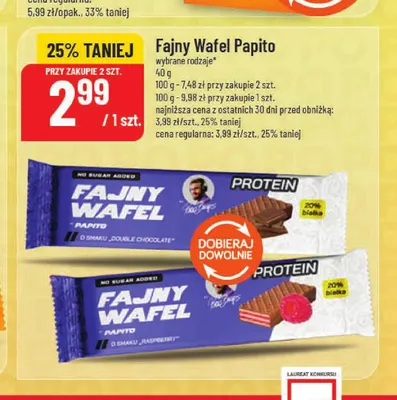 Fajny Wafel Papito o smaku Raspberry promocja w POLOmarket