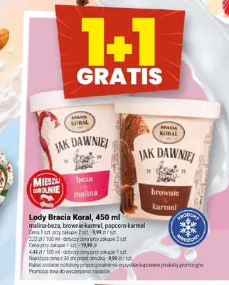 Lody Bracia Koral malina-beza promocja w Twój Market