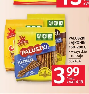 Paluszki Lajkonik Klasyczne promocja w Selgros