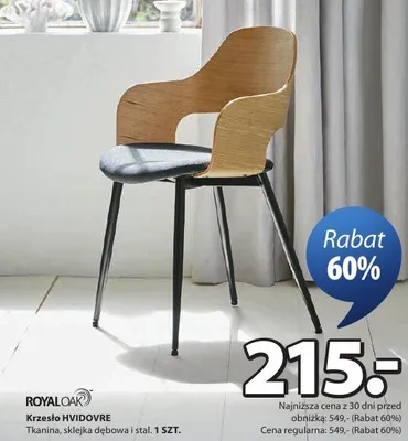 Krzesło Hvidovre promocja w Jysk