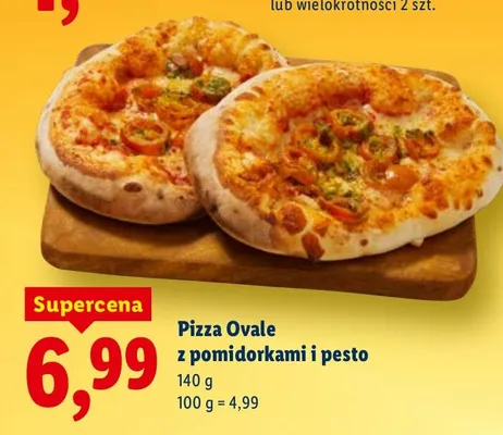 Pizza Ovale z pomidorkami i pesto promocja w Lidl