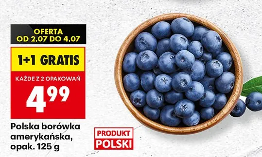 Borówka amerykańska polska promocja w Biedronka