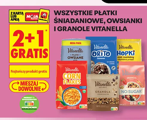 Płatki śniadaniowe Vitanella Orito kakaowe promocja w Biedronka