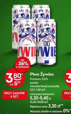 Piwo Żywiec Premium 0.0% promocja w Żabka