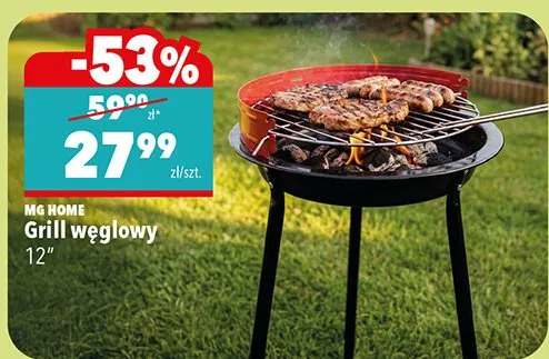 Grill węglowy 12" promocja w Biedronka